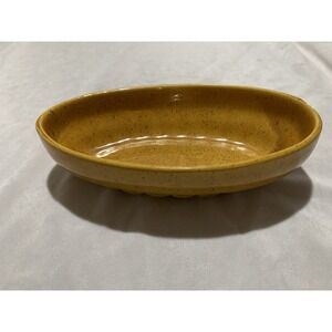 Vintage Haeger 74 Oval Brown Orange Planter Dish